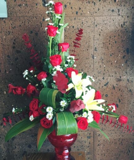 Arreglo de Cristal con Rosas - 12