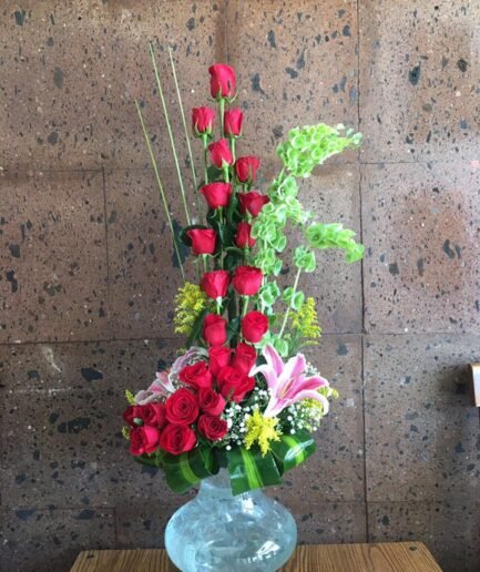 Arreglo de Cristal con Rosas - 18