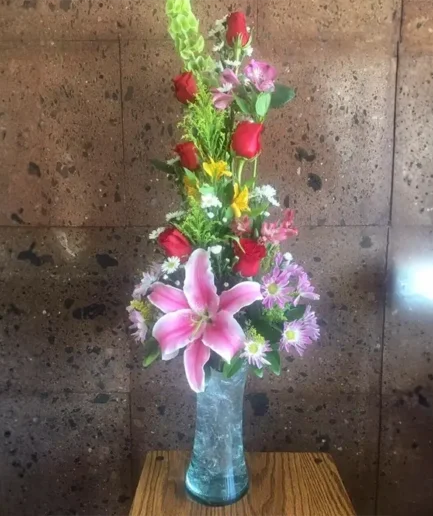 Arreglo de Cristal con Rosas - 6