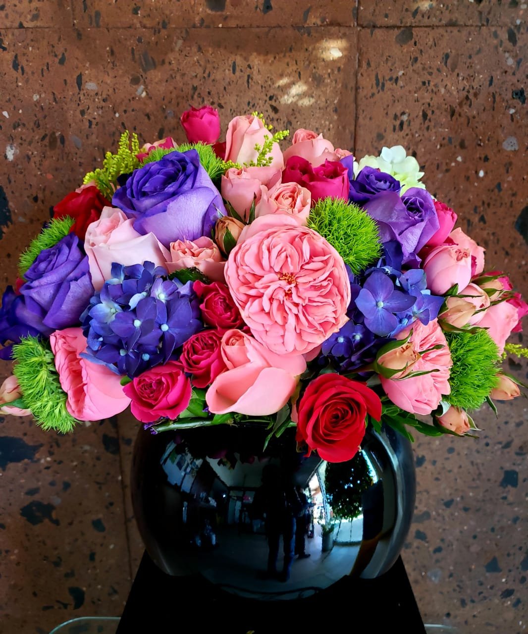 Pecera con Rosa Inglesa