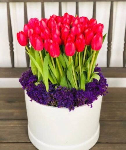 Cilindro de 60 Tulipanes