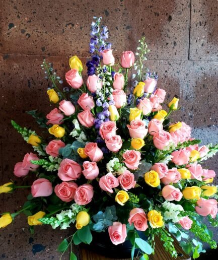 75 rosas convencional en cilindro