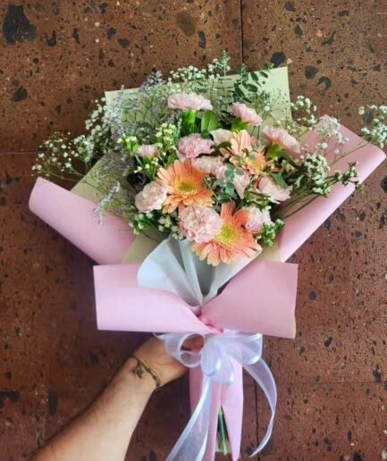 Ramo gerberas y claveles