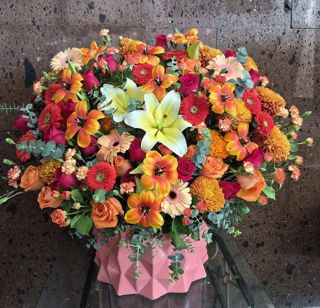 Arreglo en Cilindro Otoñal – Flores en Cd. Juárez